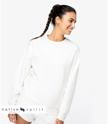 Native Spirit Native Spirit Unisex Crew Neck Sweatshirt in BLK