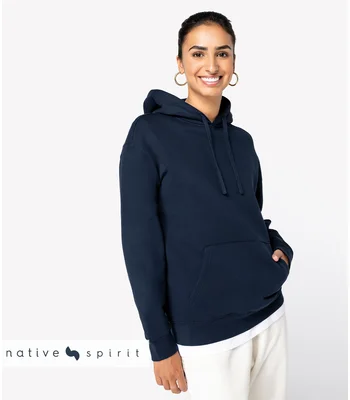 Native Spirit Native Spirit Unisex Relax Fit Hoodie in BLK