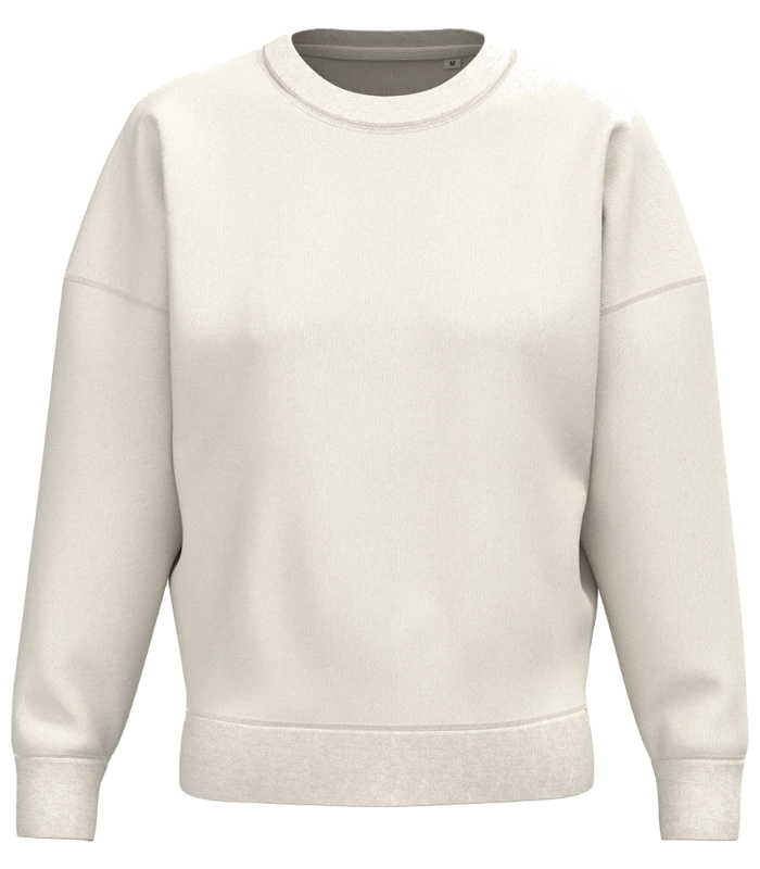Native Spirit Native Spirit Ladies Crew Neck Sweatshirt in Ivory