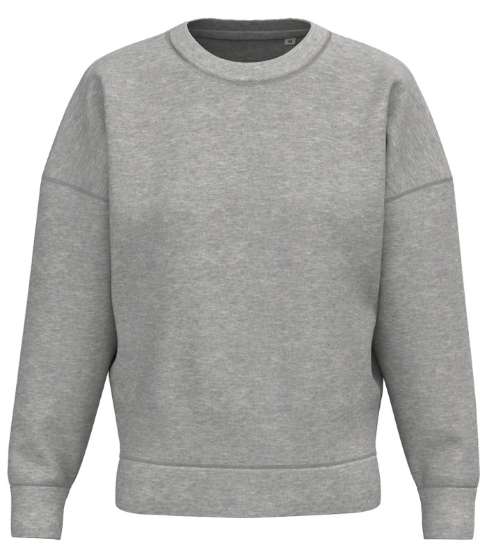 Native Spirit Native Spirit Ladies Crew Neck Sweatshirt in Moon Grey Heather