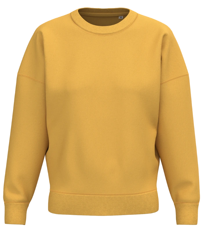 Native Spirit Native Spirit Ladies Crew Neck Sweatshirt in Sun Yellow