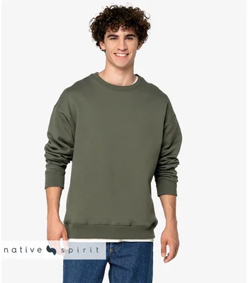 Native Spirit Native Spirit Unisex Oversized Sweatshirt in BLK