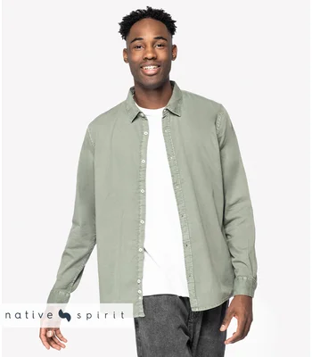 Native Spirit Native Spirit Washed Long Sleeve Shirt in WDW