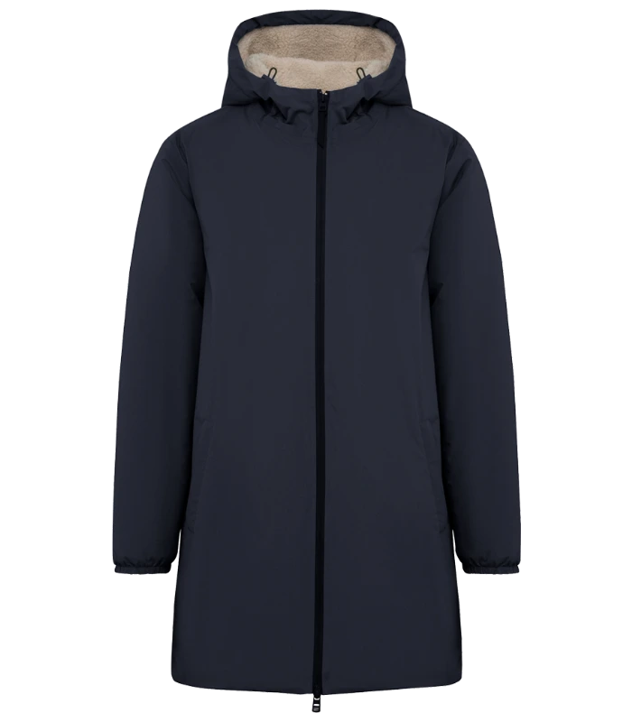 Native Spirit Native Spirit Unisex Sherpa Lined Waterproof Jacket in NAV
