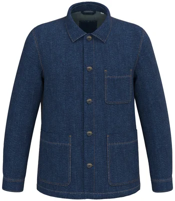 Native Spirit Native Spirit Unisex Dropped Shoulder Denim Jacket in Denim