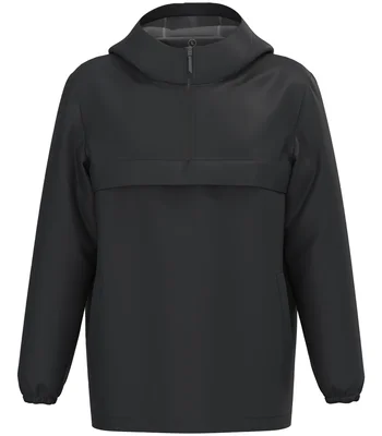 Native Spirit Native Spirit Unisex Waterproof 1/4 Zip Windbreaker in Black