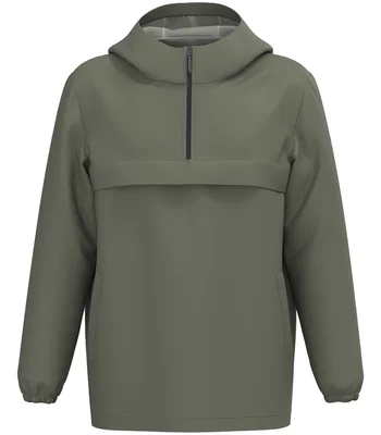 Native Spirit Native Spirit Unisex Waterproof 1/4 Zip Windbreaker in Organic Khaki