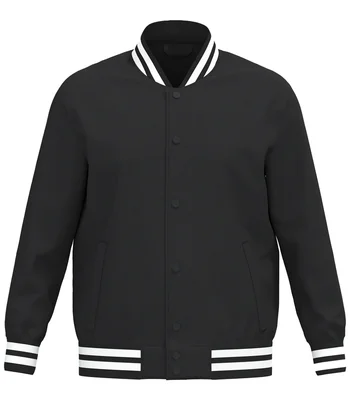 Native Spirit Native Spirit Unisex Varsity Padded Jacket in Black
