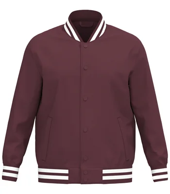 Native Spirit Native Spirit Unisex Varsity Padded Jacket in Dark Cherry
