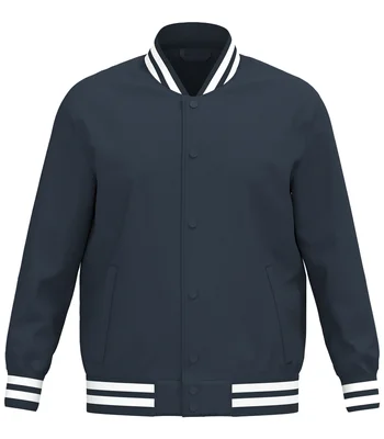 Native Spirit Native Spirit Unisex Varsity Padded Jacket in Navy