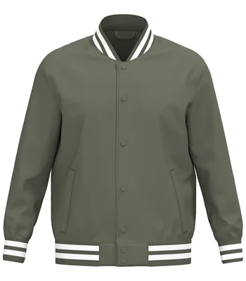Native Spirit Native Spirit Unisex Varsity Padded Jacket in Organic Khaki