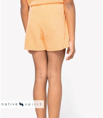 Native Spirit Native Spirit Kids Terry Towel Shorts in IVO