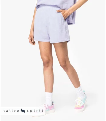 Native Spirit Native Spirit Ladies Terry Towel Shorts in IVO