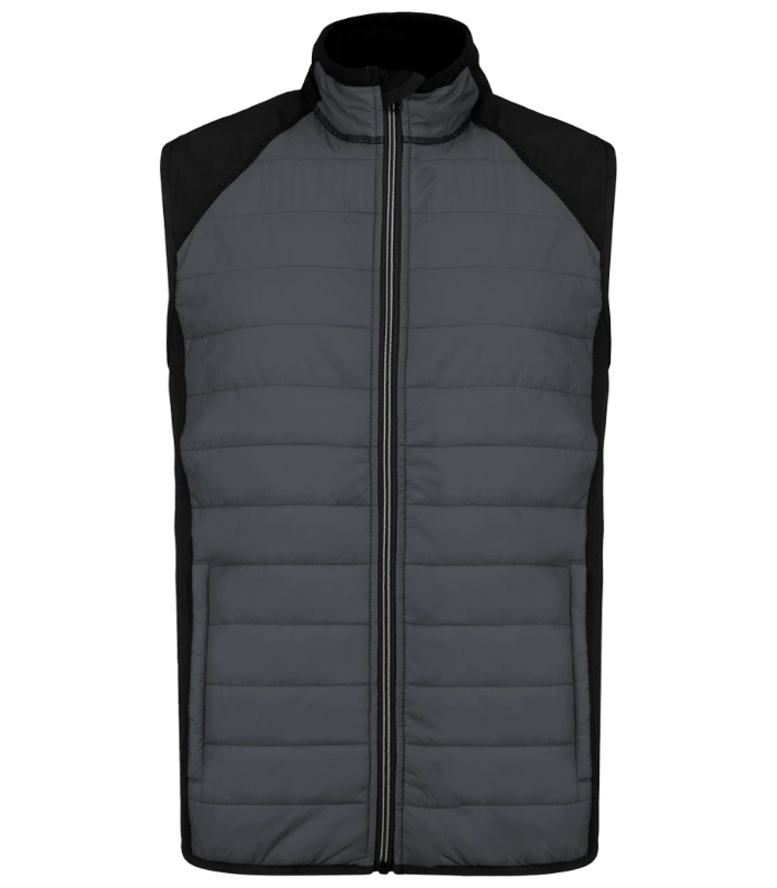 Proact Proact Dual Fabric Sports Bodywarmer in SGY/B