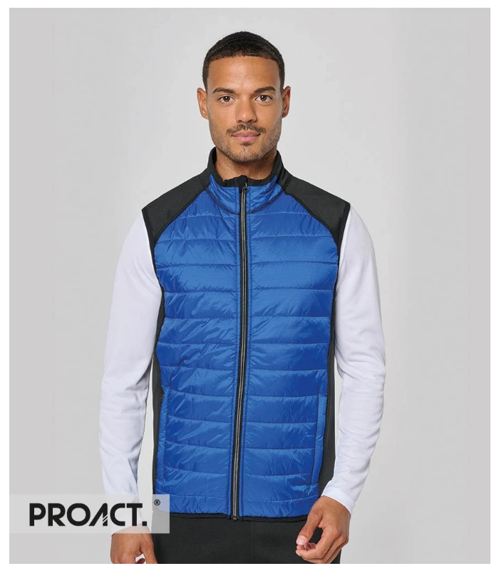 Proact Proact Dual Fabric Sports Bodywarmer in BK/BK