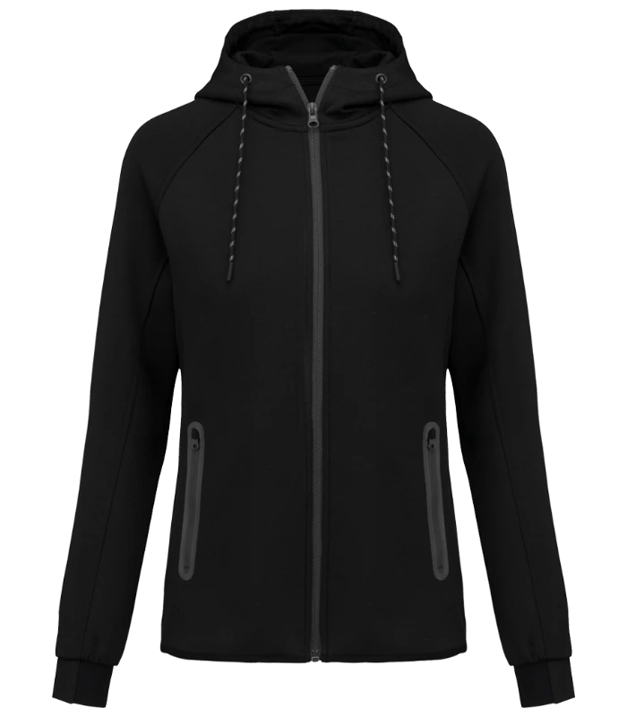 Proact Proact Ladies Performance Hooded Jacket in BLK