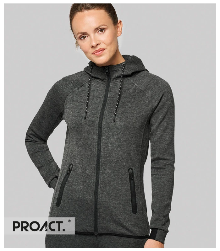 Proact Proact Ladies Performance Hooded Jacket in DHT