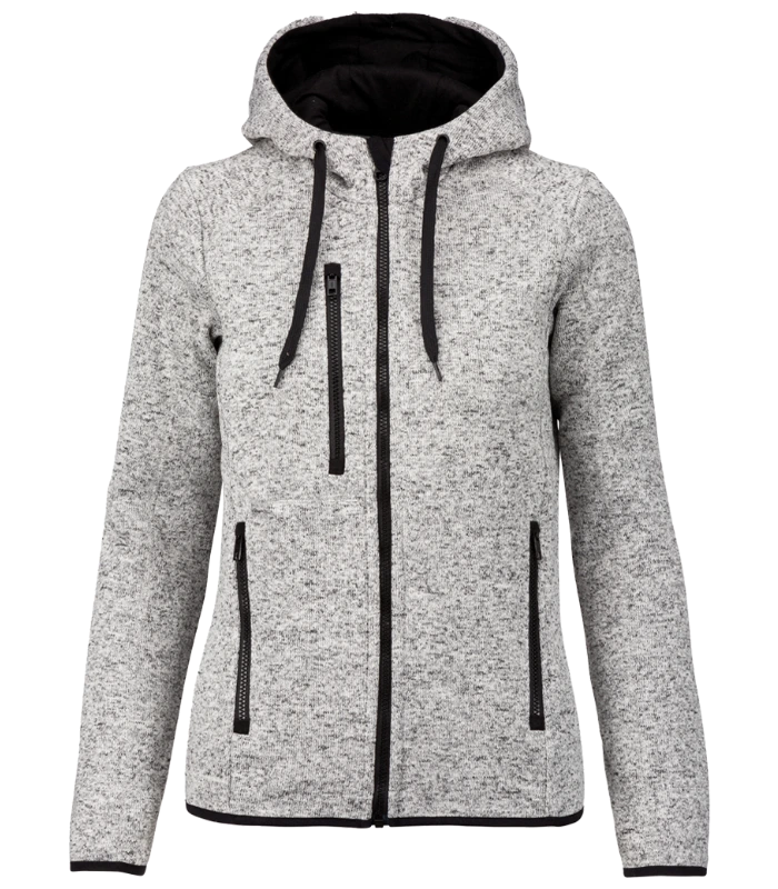 Proact Proact Ladies Heather Hooded Jacket in LGR