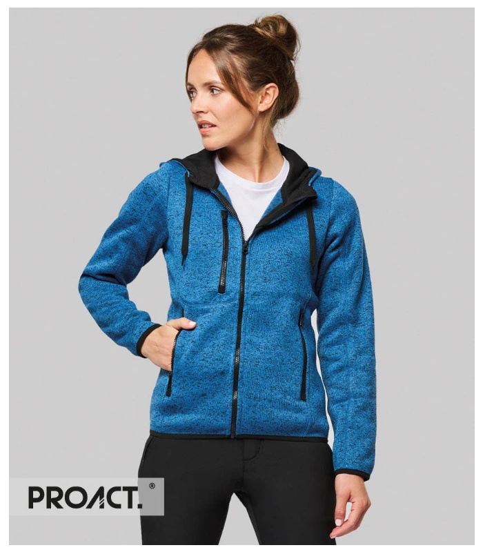 Proact Proact Ladies Heather Hooded Jacket in LRY