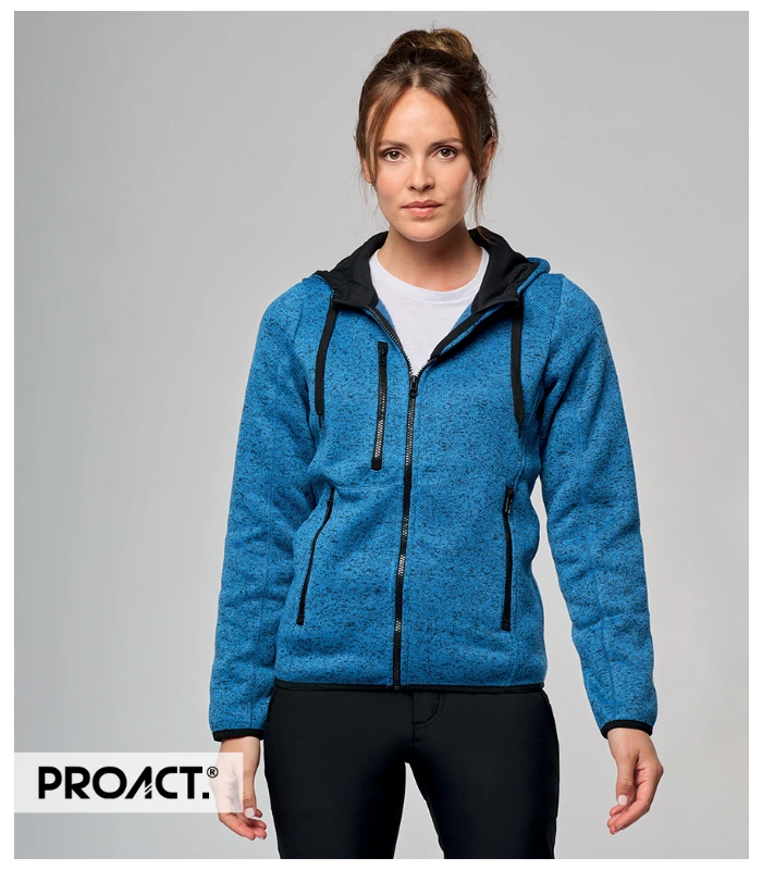 Proact Proact Ladies Heather Hooded Jacket in LRY