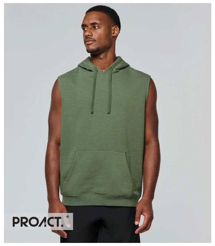 Proact Proact Unisex Sleeveless Hoodie in SKH