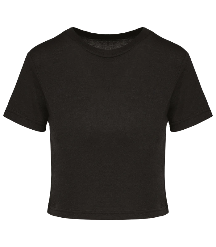 Proact Proact Ladies Triblend Crop Top in Black