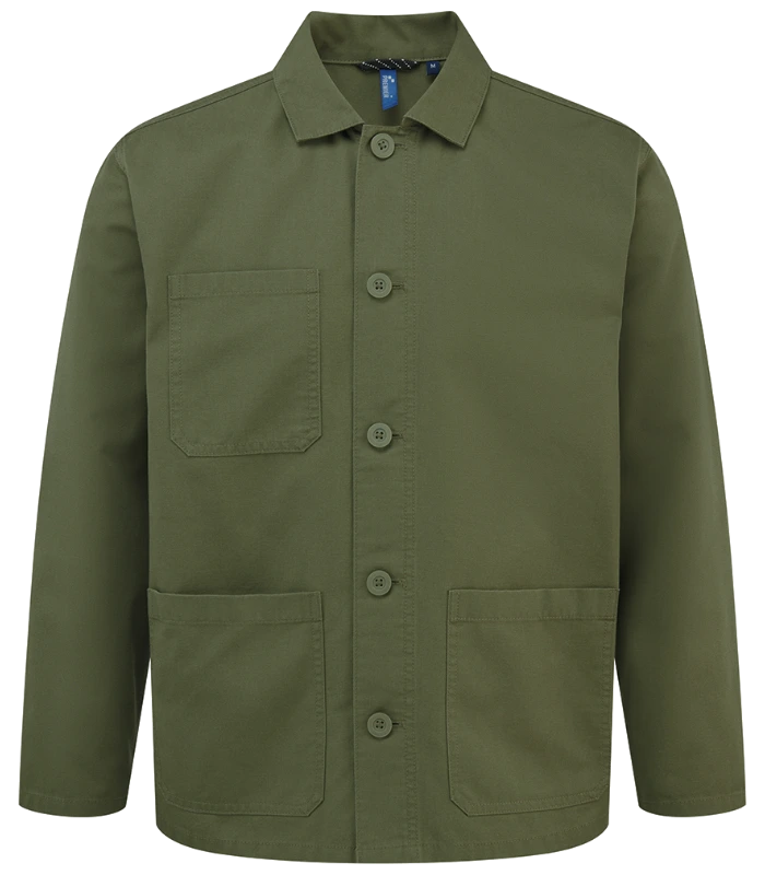 Premier Premier Unisex Utility 2.0 Chore Jacket in Stay Olive