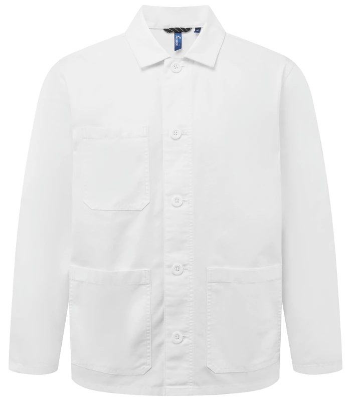 Premier Premier Unisex Utility 2.0 Chore Jacket in White