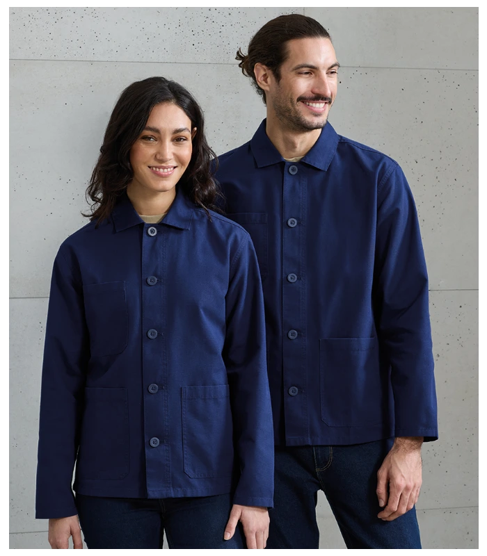 Premier Premier Unisex Utility 2.0 Chore Jacket in Stay Black