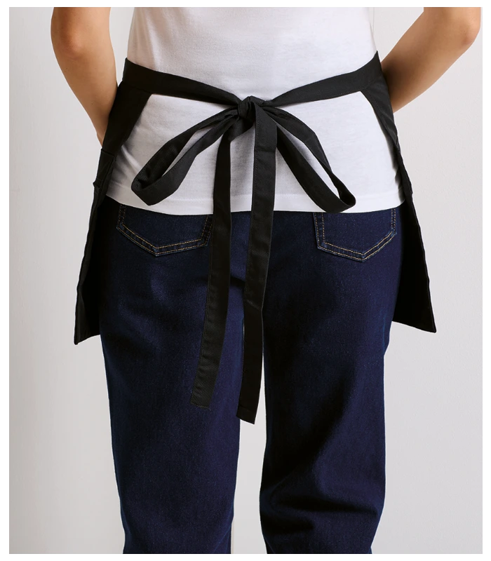 Premier Premier Zip Pocket Waist Apron in BLK