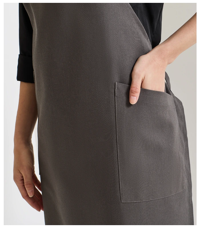 Premier Premier Recycled Polyester and Fairtrade Organic Cotton Bib Apron in DGY