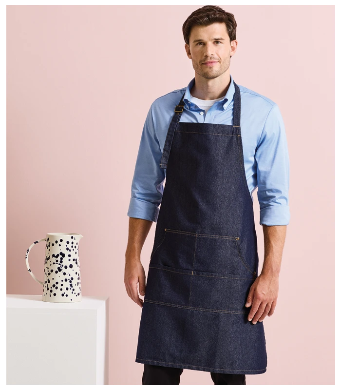 Premier Premier Denim Bib Apron in BDM
