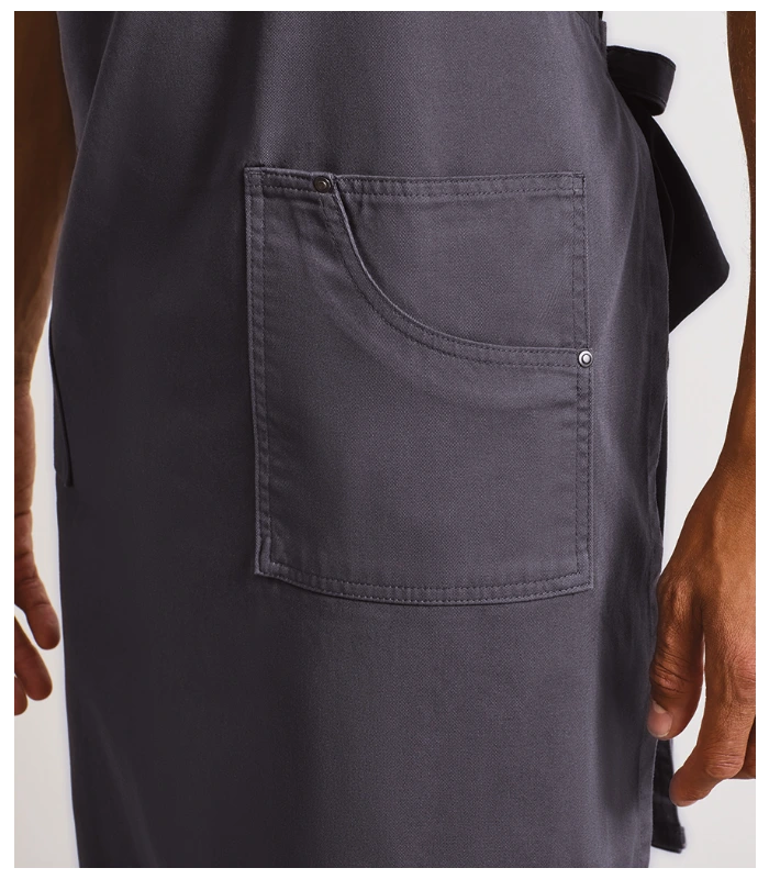 Premier Premier Cotton Chino Bib Apron in NAV