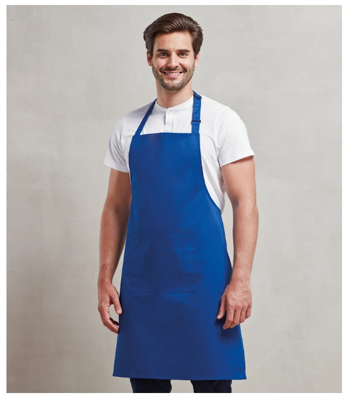 Premier Premier 'Colours' Bib Apron with Pocket in BDM