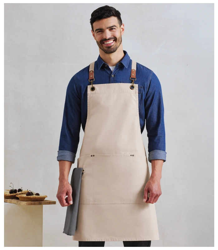 Premier Premier Clip 'n' Clasp Cross Back Bib Apron in OLI