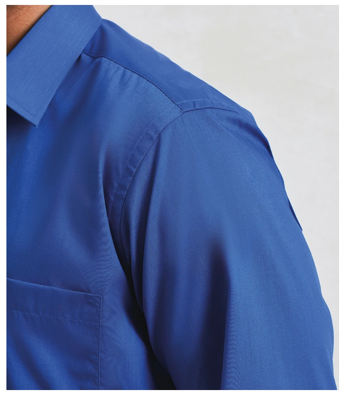 Premier Premier Long Sleeve Poplin Shirt in PIN