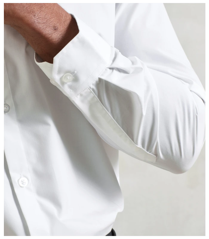 Premier Premier Supreme Long Sleeve Poplin Shirt in WHI