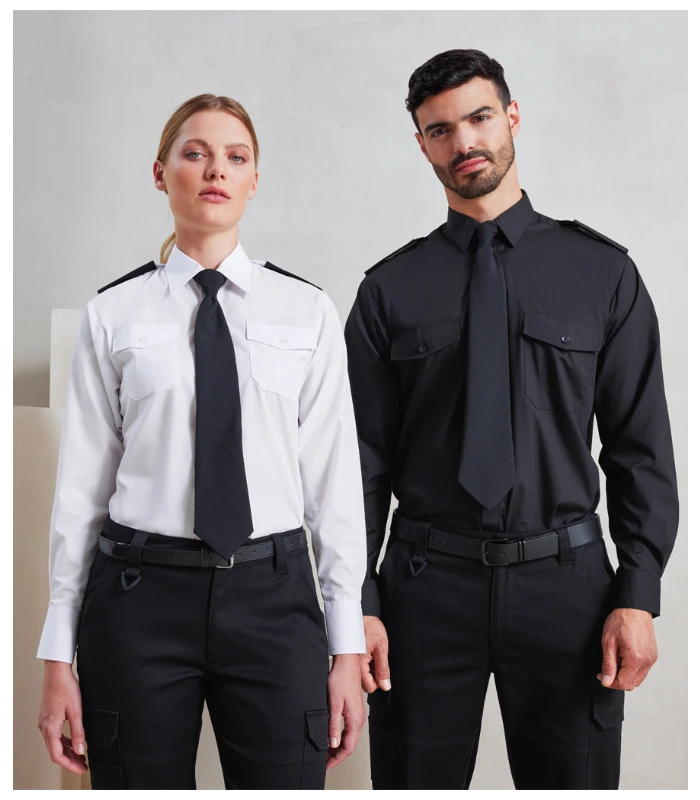 Premier Premier Long Sleeve Pilot Shirt in LBL