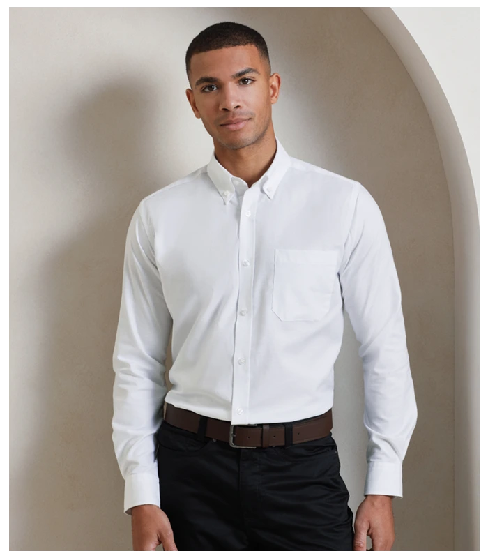Premier Premier Signature Long Sleeve Oxford Shirt in LBL