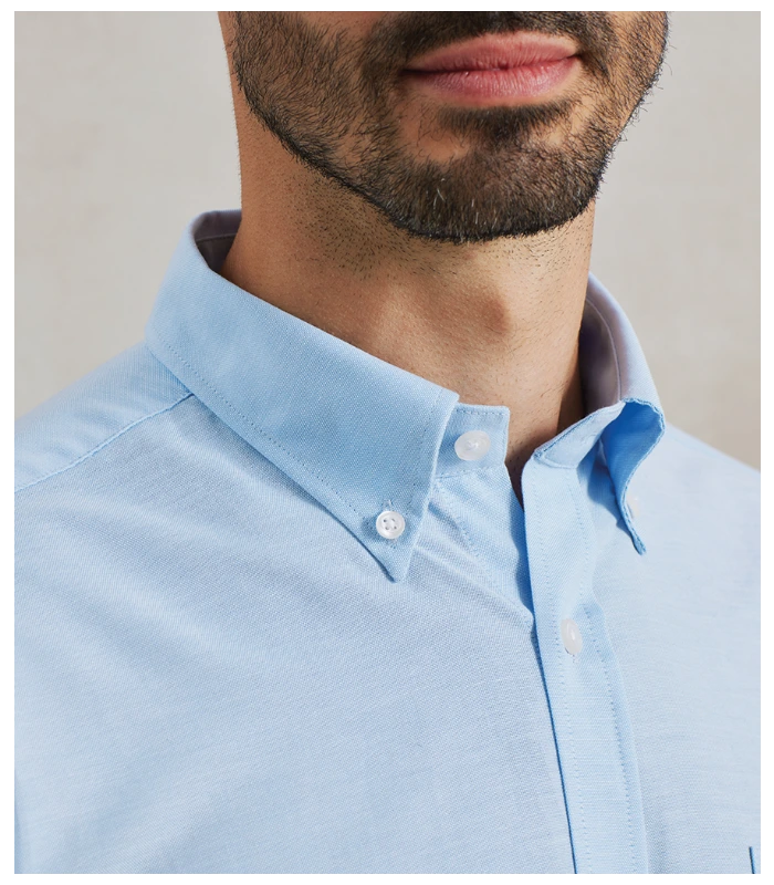 Premier Premier Signature Short Sleeve Oxford Shirt in LBL