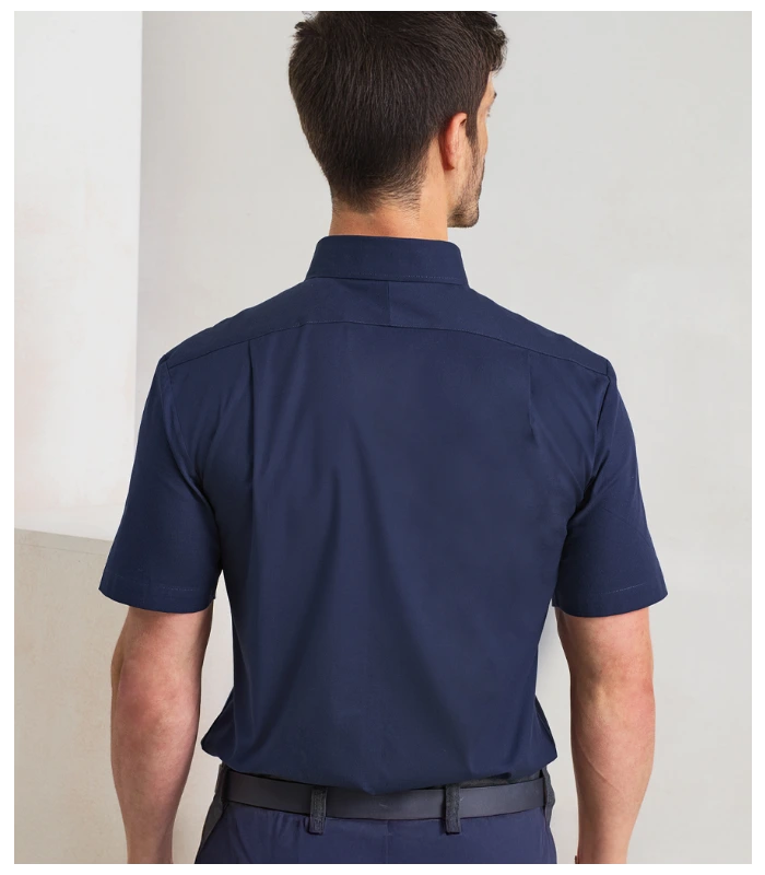 Premier Premier Supreme Short Sleeve Oxford Shirt in STE
