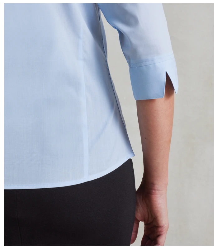 Premier Premier Ladies 3/4 Sleeve Poplin Blouse in LBL