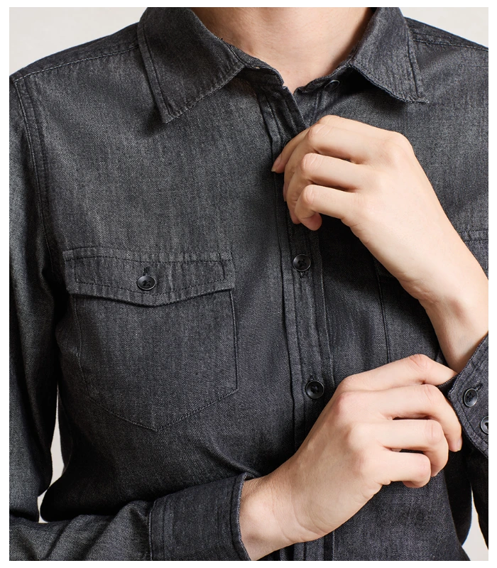 Premier Premier Ladies Jeans Stitch Denim Shirt in BDM