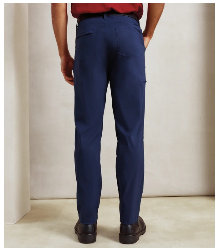 Premier Premier Unisex Stretchchecker Adapt Trousers in NAV