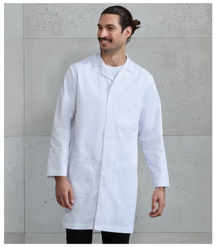 Premier Premier Essential 3 Pocket Work Coat in White