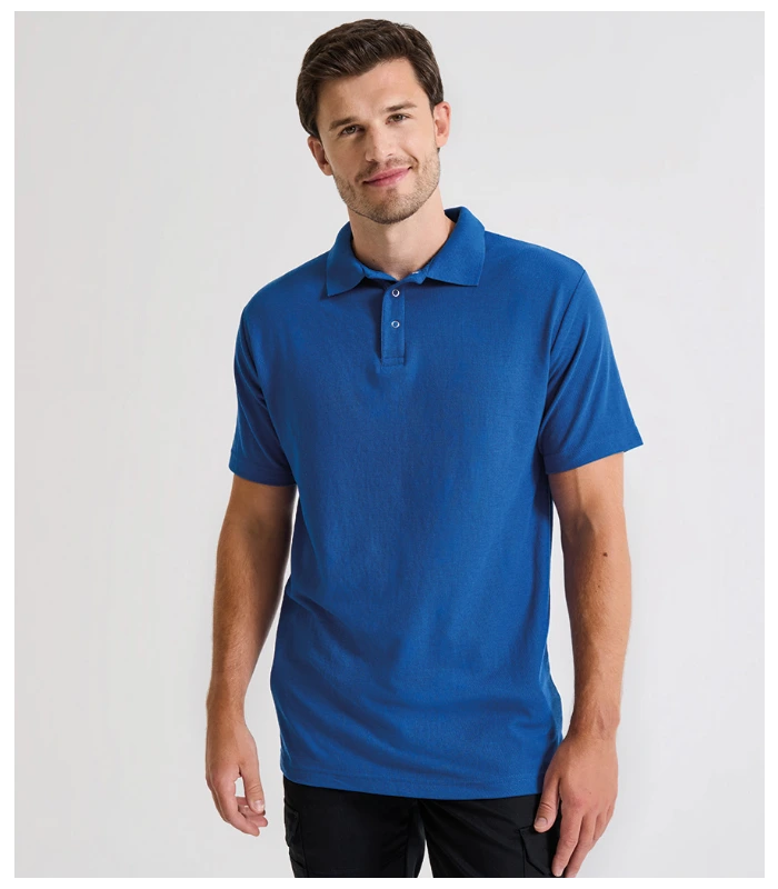Premier Premier Stud Piqué Polo Shirt in NAV
