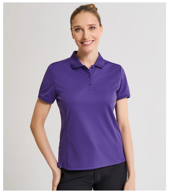 Premier Premier Ladies Coolchecker® Piqué Polo Shirt in BUR