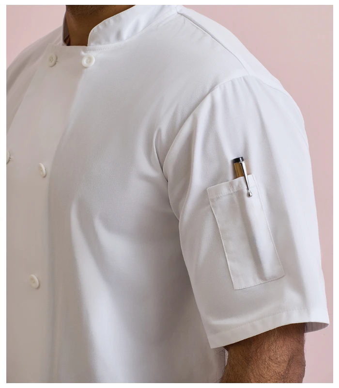Premier Premier Short Sleeve Chef's Jacket in STE