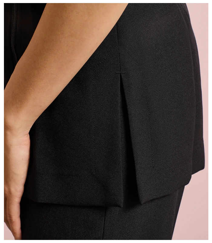 Premier Premier Ladies Camellia Short Sleeve Tunic in BLK