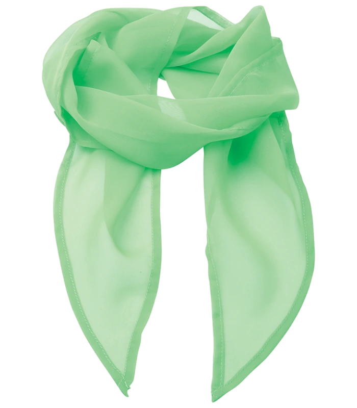 Premier Premier 'Colours' Chiffon Scarf in Apple Green